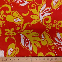 SWATCHES Red/Pink Hawaiian Floral Prints