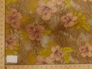 Koshibo Prints Tan Peach Hibiscus KO-9