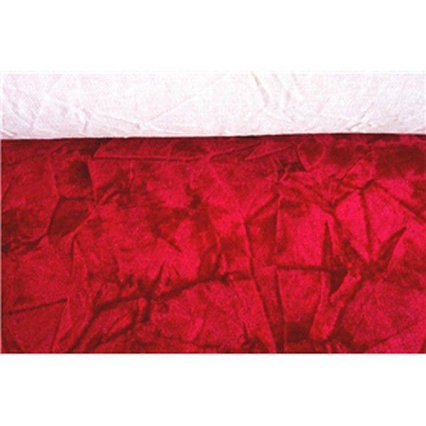 Upholstery Crushed Velvet Red