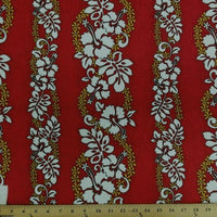 SWATCHES Red/Pink Hawaiian Floral Prints