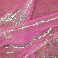SWATCHES Irridescent Crinkled Barbie Organza
