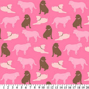 Anti-Pill Solid Dogs Pink Brown Fleece 587