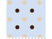 Anti-Pill Big Polka Dot Blue Fleece 592
