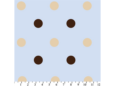 Anti-Pill Big Polka Dot Blue Fleece 592