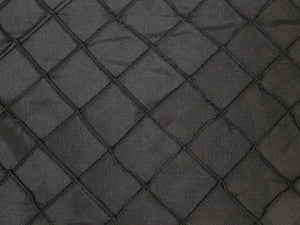 Taffeta Diamond Pintuck BLACK 1"
