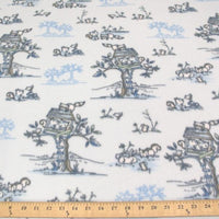 Premium Anti-Pill Light Blue Squirrels Fleece 67