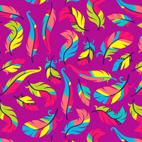 Premium Anti-Pill Colorful Feathers Fleece 703