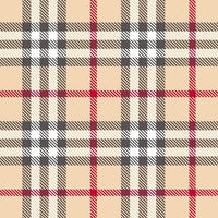 Premium Anti-Pill Kingston Plaid Cream Red Fleece 708