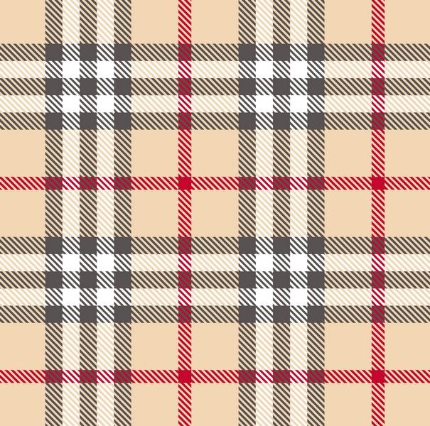 Premium Anti-Pill Kingston Plaid Cream Red Fleece 708