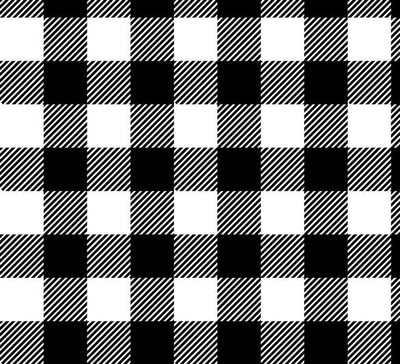 Premium Anti-Pill Buffalo Plaid Black Grey White Fleece 710
