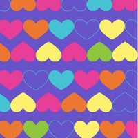Premium Anti-Pill Rainbow Hearts Fleece 761