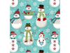 Premium Anti-Pill Folk Snowmen Fleece 781