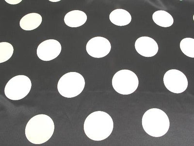 Polka Dot Dull Satin WHITE 3
