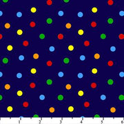 Anti Pill Tiny Dots On Blue Fleece 88