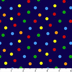 Anti Pill Tiny Dots On Blue Fleece 88