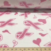 Anti-Pill Ribbons Hearts Fleece 91