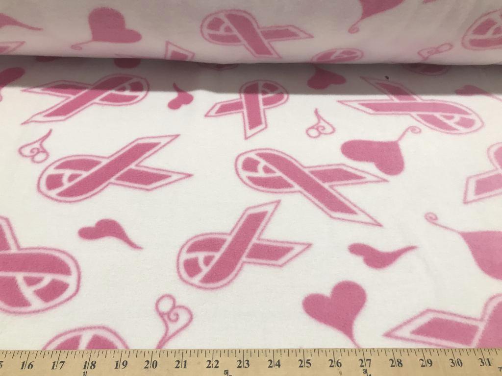 Anti-Pill Ribbons Hearts Fleece 91