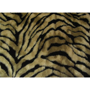 Zebra Long Pile Minky Fur CAMEL