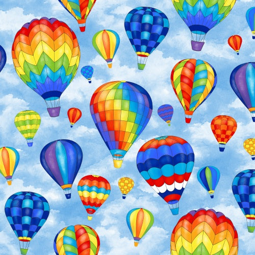 Premium Anti-Pill Hot Air Balloons Fleece 732