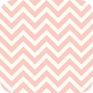 Chevron Charmeuse Satin BLUSH WHITE SP-13