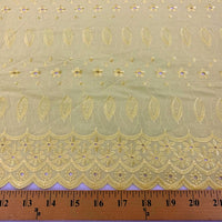Eyelet Embroidery Yellow EL-19