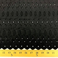 Eyelet Embroidery Black EL-20