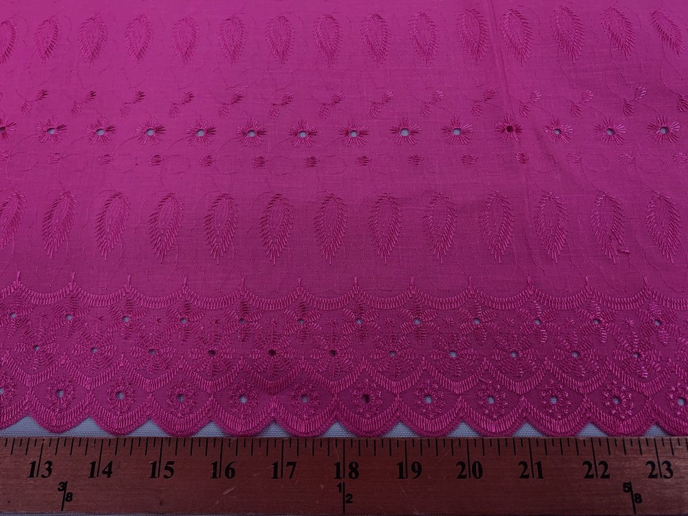 Eyelet Embroidery Fuchsia EL-21