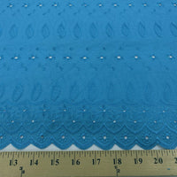 Eyelet Embroidery Turquoise EL-24