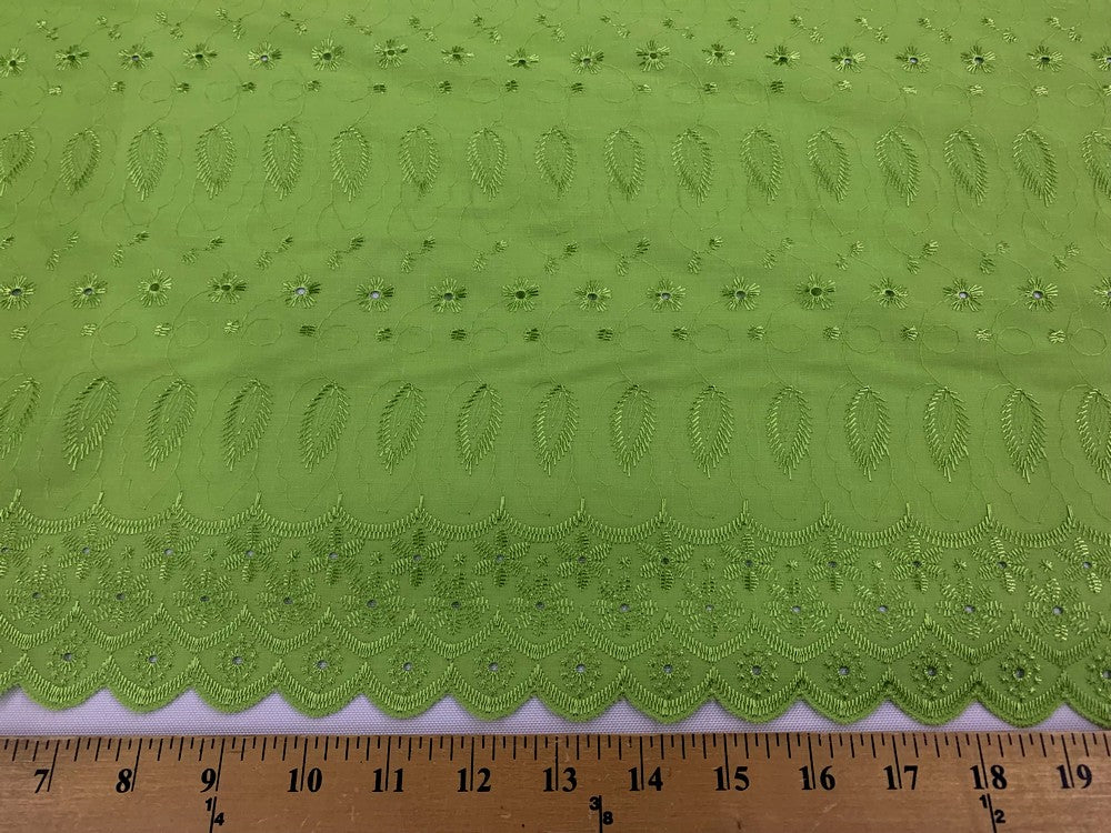 Eyelet Embroidery Lime EL-26