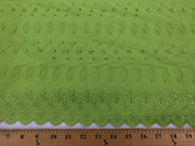 Eyelet Embroidery Lime EL-26