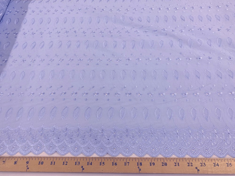 Eyelet Embroidery Baby Blue EL-29