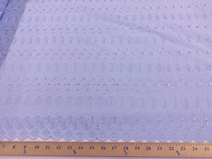 Eyelet Embroidery Baby Blue EL-29