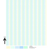 Anti-Pill Blue Yellow Pink Stripes Fleece 285