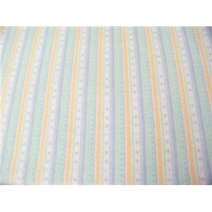Anti-Pill Blue Yellow Green Stripes Fleece 417