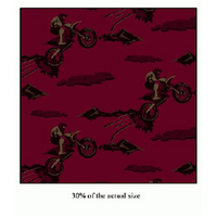 Anti-Pill Dirtbikes Burgundy Fleece 212
