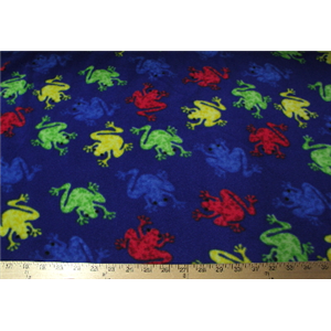 Anti-Pill Frogs Blue Fleece 135