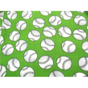 Baseballs Green Fleece 218