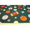 Sports Balls Green Fleece