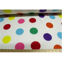 Polka Dots White Fleece
