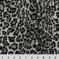 Soft Cuddle Fur LEOPARD STEEL SF-34
