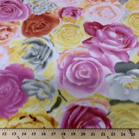 Anti Pill Roses Fleece A22