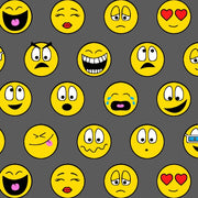 Premium Anti-Pill Emoticons Fleece A25