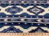 Anti Pill Southwest Stripe Blue Fleece A27