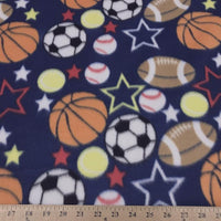 All Sports Balls Navy Fleece 228