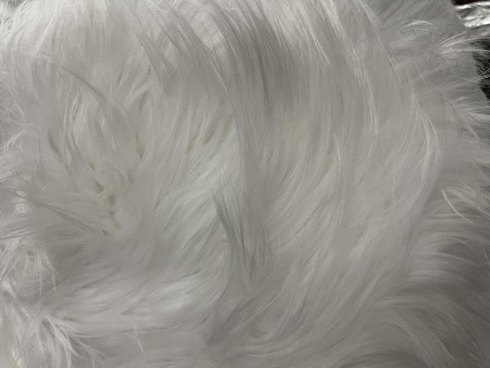 Long Pile Alpine Fur WHITE 3-4 Inch Pile
