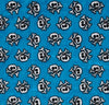 Misc Minky Cuddle Prints AZURE CROSSBONE
