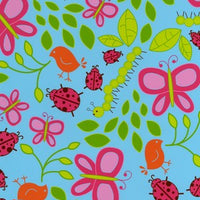 Premium Anti-Pill Earth Day Insects Fleece B11