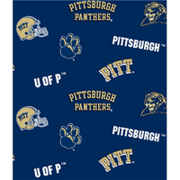 Anti-Pill Pittsburgh University Fleece B133 "LAST PIECE MEASURES 2 YARDS"