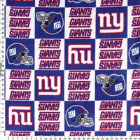 Anti Pill New York Giants Fleece B139 "LAST PIECE MEASURES 1 YARD 12 INCHES"