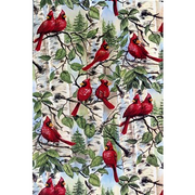 Premium Anti-Pill Red Birds Fleece B193